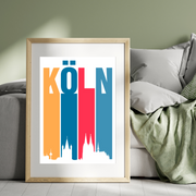 Köln ist bunt - Retro-Poster