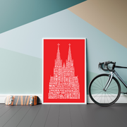 86 Veedel Poster "Rut un Wiess" – Köln in seiner schönsten Form